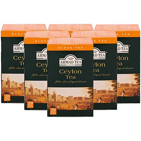 Ahmad Tea Ceylon Tea, 20-Count Boxes (Pack Of 6),563