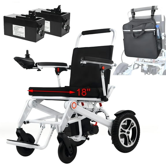 WEYRAL 25 Miles Foldable Electric Wheelchair, Electric Wheelchair Lightweight for Adult, 300 lbs Capacity
