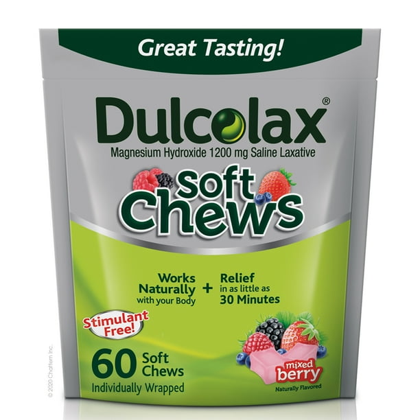 Dulcolax Soft Chews Laxative (60 Ct, Mixed Berry)