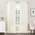 thumbnail image 1 of No. 918 Emily Sheer Voile Single Curtain Panel, 59" x 95", Eggshell, 1 of 6
