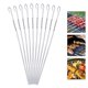 thumbnail image 4 of Brochetas para , 15 pulgadas de , reutilizables, para , para carne, camarones, pollo, verduras, para hornear BLESIY Brocheta de barbacoa al aire libre, 4 of 8