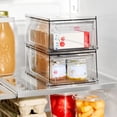 thumbnail image 5 of iDesign Stackable Kitchen Storage Drawer - Set of 4 - Clear, 5 of 6
