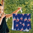 thumbnail image 3 of Memorial Day Patriotic Hand Towels 2 PCS, Star USA Fourth of July Kitchen Towel Ultra Soft and Highly Absorbent,Decorative Fingertip Face Towel for Bathroom Hotel, 28.3"x14.4", 3 of 5