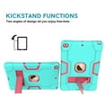 thumbnail image 3 of FIEWESEY Case for iPad 10.2 Inch 9th Gen,Kids Heavy Duty Shockproof Rugged With Stand Protective Case for Apple iPad 10.2 inch 7th/8th/9th Generation Tablet 2019/2020/2021 Released(Green/Pink), 3 of 6
