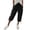 Black, variant on Womens Capris with Pockets Loose Fit Casual Capri Pants Dressy Lightweight Ladies Baggy Cargo Pants for Hiking by Yigetop Black XL