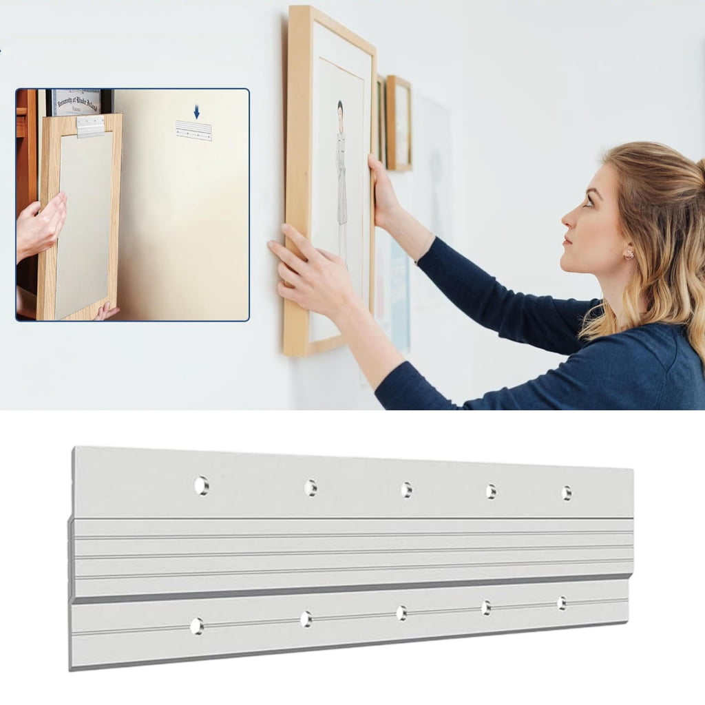 NEXAVKPR Picture Frame Hanging Z Clamps With Level And Screws Picture Hanger Mounting Bracket For Framed Pictures And Mirror