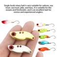 thumbnail image 4 of Eigraketly Kit de cucharas de trucha, aparejos de pesca, señuelos de pesca, gancho único, Mini Spinner, cebos de hundimiento, cebo de agua Type3 NO3, 4 of 6