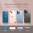 thumbnail image 2 of Compatible with iPhone 13 Pro Max Case for Women, [Drop Protection] [Anti-Fingerprint] [Anti-Scratch] Shockproof Soft-Touch Silicone Phone Case for iPhone 13 Pro Max 6.7", Pink Sand, 2 of 12