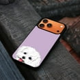 thumbnail image 4 of WIRESTER Shockproof Soft Rubber Cover Case for Apple iPhone 17 Pro Max 6.9" 2025, Animal Maltese Dog On Pastel Lilac Background, 4 of 5