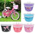 thumbnail image 6 of Front Basket Bowknot Bike Shopping Holder for Children Kids Pink, 6 of 8