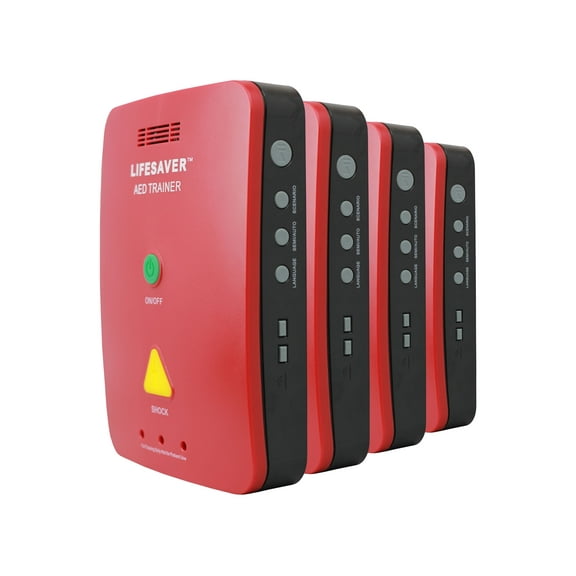 LifeSaver AED Trainer First Aid Kit 4 Pack