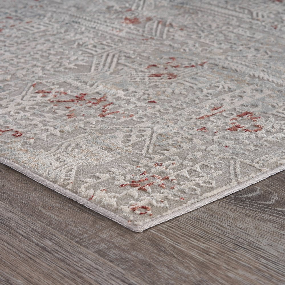 LR Home Imagine Durable Performance Area Rug Indoor in Blue/Cream, 1'10" x 3'
