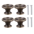 thumbnail image 1 of 4pcs Simple Retro Drawer Knob Single-hole Round Drawer Cabinet Wardrobe Handle, 1 of 8