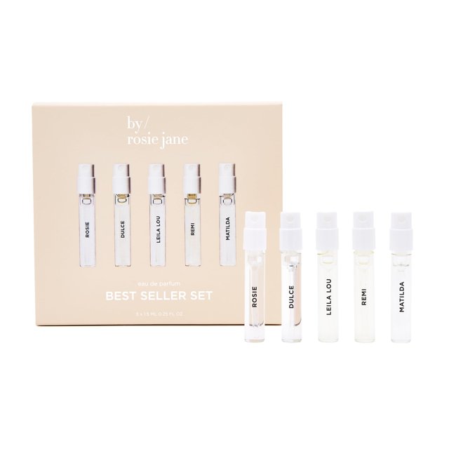 Set de perfume de Rosie Jane Discovery 5, tamaño mini de viaje