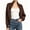 Brown, variant on Long Sleeve Open Front Women's Bolero Shrug Sweater Knitted Cropped Cardigan Y2K Tops