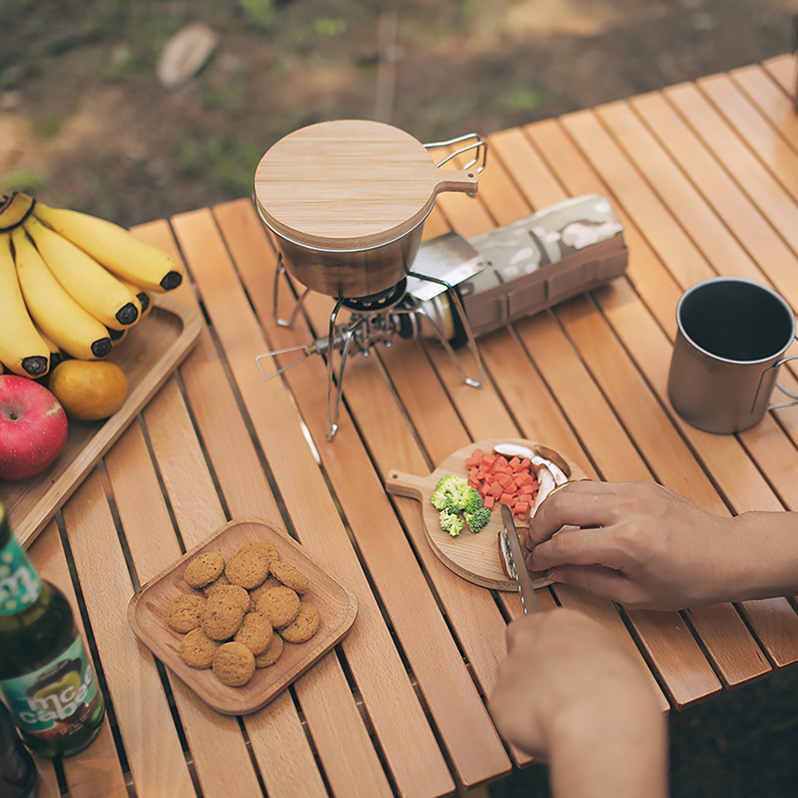  Bamboo Cutting Board with Silicone Ring 145714