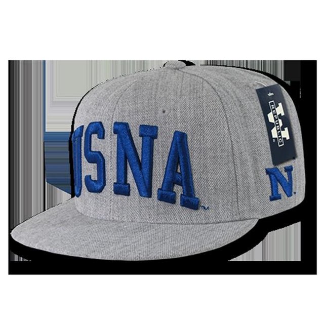 W Republic Game Day Fitted USNA- Heather Grey - Size 7.25