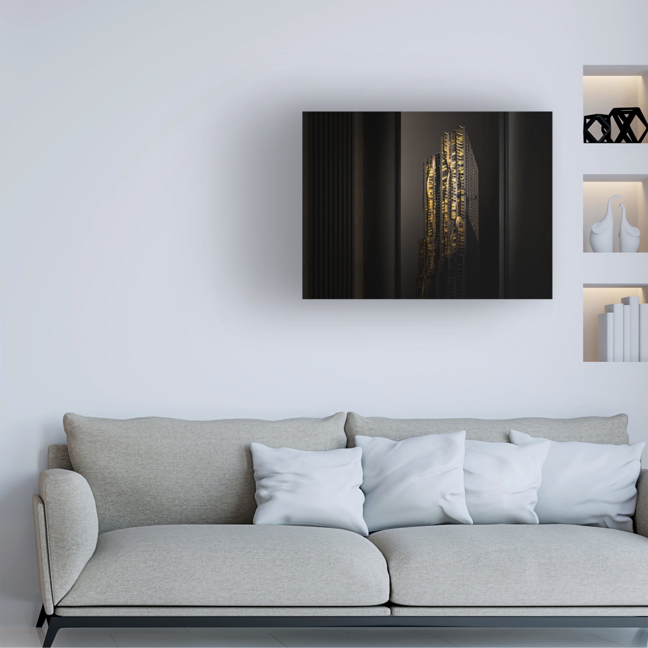 Canvas Wall Art - Ute Scherhag 'Golden Hour' Wall Art for Living Room, Bedroom, or Office Décor by Trademark Fine Art - 47 x 35 Inches