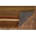 thumbnail image 3 of Trio Linear Green Rust Area Rug 5x7 Contemporary Transitional Design Modern, 3 of 5