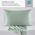 thumbnail image 6 of 22 Momme Silk Pillowcase - Sage, 6 of 11