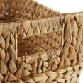 thumbnail image 5 of Casafield Set of 3 Oval Baskets with Handles - Natural, Water Hyacinth Woven Storage Totes for Blankets, Laundry, Bathroom, Bedroom, Living Room, 5 of 7