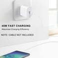 thumbnail image 3 of 45W USB Type C Fast Ultra Fast Wall Charger for Samsung, 3 of 3