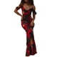 thumbnail image 3 of Mujeres Tie-Dye Verano Sin Mangas Moda Impreso Vestido Largo Sin Tirantes Fiesta Clubwear Nituyy Vestido largo estampado sin mangas de verano para mujer, 3 of 5