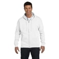 thumbnail image 1 of The Hanes 78 oz EcoSmart 50/50 Full-Zip Hood - WHITE - L, 1 of 1