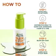 Garnier Fructis Sleek & Shine Sleek and Stay, for Frizzy and Dry Hair, Pump, 1.69 fl oz