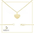 thumbnail image 7 of BEBERLINI Women Heart CZ Pendant Necklace Set 14K Gold Filled Box Chain Jewelry 24", 7 of 7