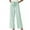 c002Green, variant on Arnsht Women's Wide Leg Pants Striped Print Drawstring High Waist Lightweight Long Pants Casual Straight Leg Trousers Beige L