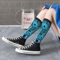 thumbnail image 5 of Rocae Beautiful Blue Peacock for Novelty Casual compression Socks For Women Men Contrast Color Stockings, 5 of 6