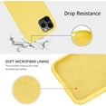 thumbnail image 5 of Designed for iPhone 11 Pro Max Silicone Case, Protection Shockproof Dustproof Anti-Scratch Phone Case Cover for iPhone 11 Pro Max, Liquid Silicone Phone Case (Yellow), 5 of 6