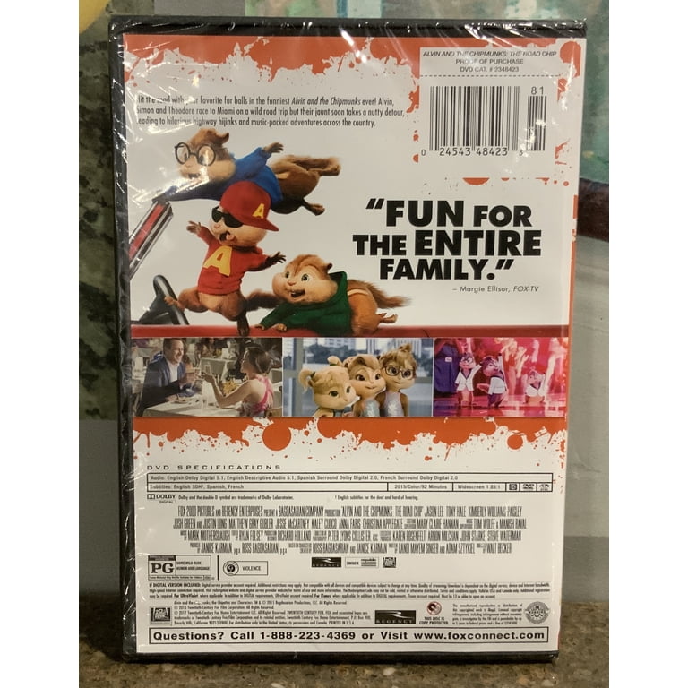Alvin And The Chipmunks And The Road Chip (DVD) - Walmart.com
