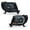 Smoky lens Black Housing Clear Reflector, variant on CROSSDESIGN LED Tube Projector Headlights Fit for Toyota Tacoma 2005-2011 Headlamps