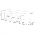 thumbnail image 6 of White Entertainment TV Stand with LED Lights and Glass Shelves with UV Frame, 6 of 6