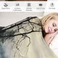 thumbnail image 3 of Pratyus Trees Water Mountain Flannel Throw Blanket for Couch Sofa Bed Office Decor All Seasons Soft Plush Blanket 40x50in, 3 of 6