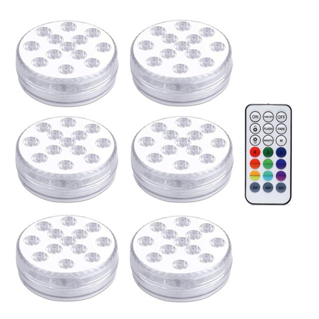 13 LEDs Magnetic Submersible LED Light Waterproof Underwater Light USB Rechargeable Swimming Pool Night Lamp With Suction Cups ,Easy to Install