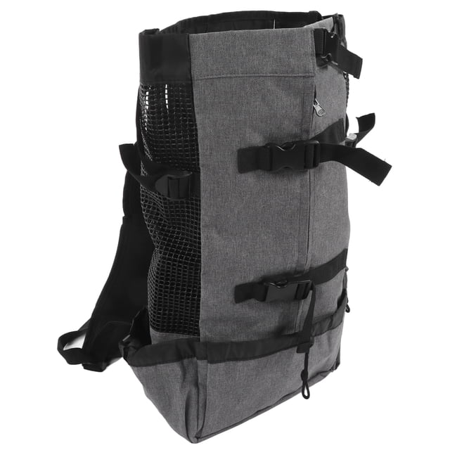 Mochila Transportadora De Mascotas, Mochilas De Viaje Portátiles Multiusos Para Perros, Ligeras Para Acampar Y Hacer Senderismo ZAQW Gris L
