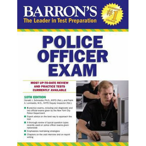 Pre-Owned Barron's Test Prep: Police Officer Exam (Paperback)