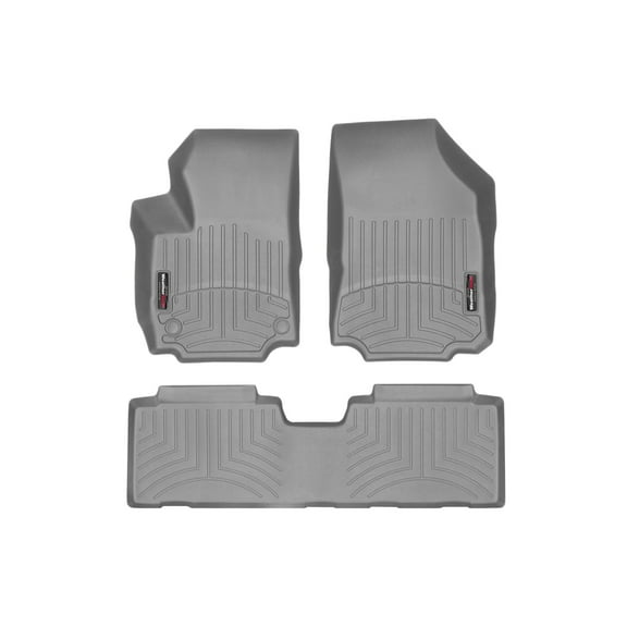 WeatherTech Custom Fit FloorLiners compatible with 2018-2024 Chevrolet Equinox - 1st & 2nd Row, Grey