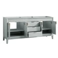 thumbnail image 4 of Avanity EMMA-V72-WT Emma 72" Double Free Standing Wood Vanity Cabinet Only - White, 4 of 5