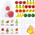 thumbnail image 1 of 24 juegos de bolas Fruit Stress Balls Outus con citas motivacionales, 1 of 7