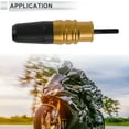 thumbnail image 3 of 16mm Motorcycle Slider Frame Aluminum Alloy Wheel Fairing Protection Crash Pad Protector Guard 27mm 150mm Bolt Nut Gold Tone 1 Set, 3 of 7
