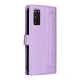 thumbnail image 3 of JTCASES Compatible with Samsung Galaxy S20 5G 6.2 inch Case Wallet Flip Folio Case [Kickstand] with RFID Blocking Card Holders [Shockproof] and Wrist Strap Cover for Men Women Girls, Purple, 3 of 12