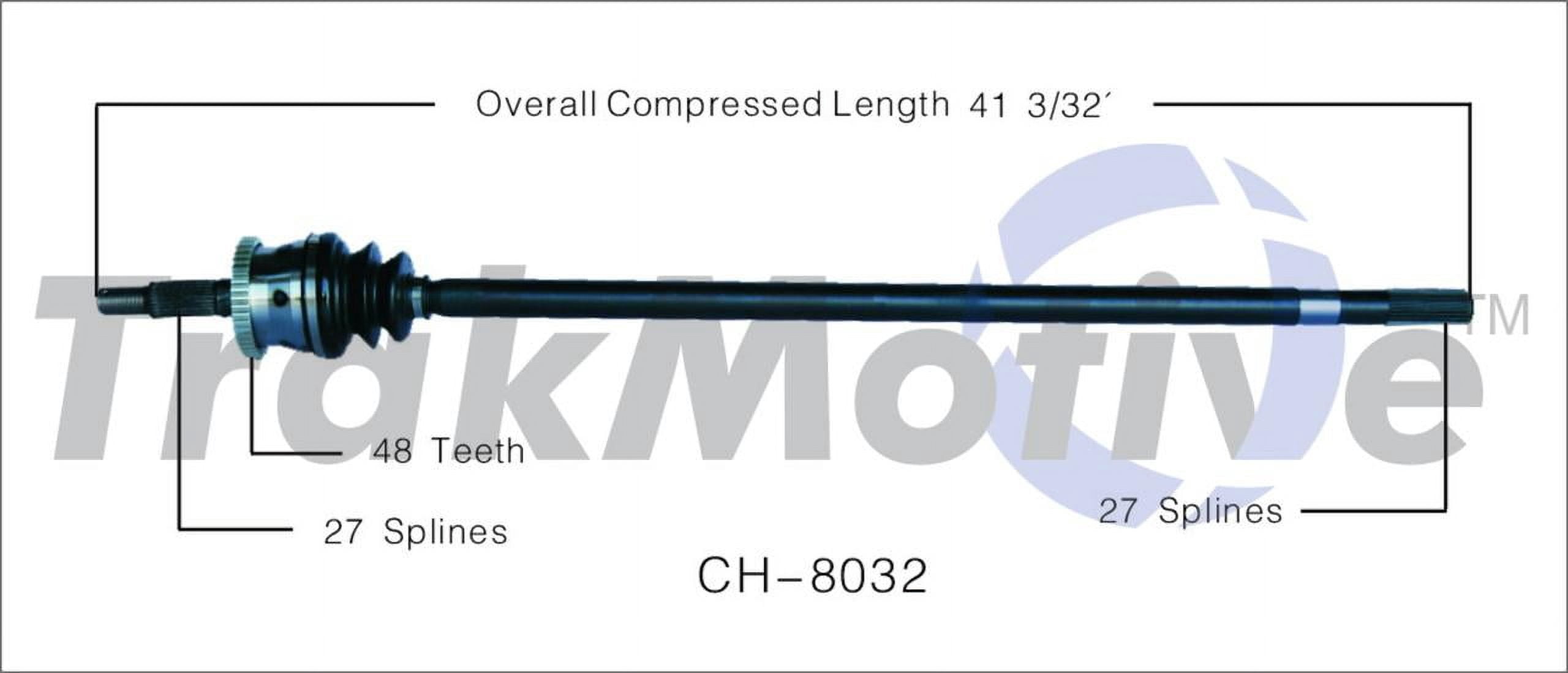 Wonh Ch-8032 Cv Axle Shaft Fits select: 1999-2004 JEEP GRAND CHEROKEE