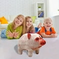 thumbnail image 5 of Realistic Stuffed Pig Plush - 16" Hypoallergenic Collectible Doll for Kids & Adults, Soft Nursery Decor & Anxiety Relief Toy Ages 3+, 5 of 8
