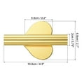 thumbnail image 2 of Uxcell Wall Flower Vase Tube Dried Flower Vase Racks Heart-Shaped Wall-Mounted Flower Tube Gold Tone 2 Pack, 2 of 5