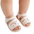 thumbnail image 3 of Huanglei Babys Sandals Open Toe ,4 Infant ,White, 3 of 5