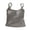 Gray, variant on Women's Lace Undershirt Everyday Casual Camisole with Built in Bra Summer Ribbed Tank Tops Free Size